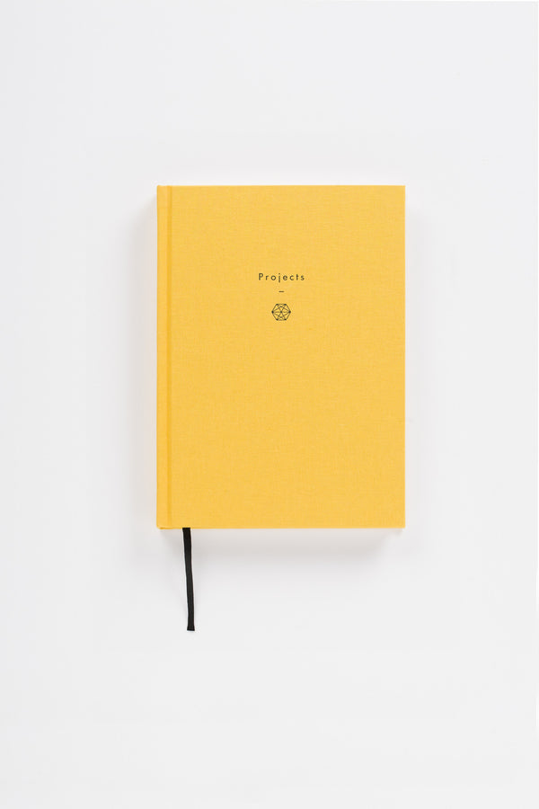 Writing As Therapy Journal - Projects - A linen-bound notebook designed to accommodate ideas, aspirations and worries in the therapeutic activity of writing down your thoughts.